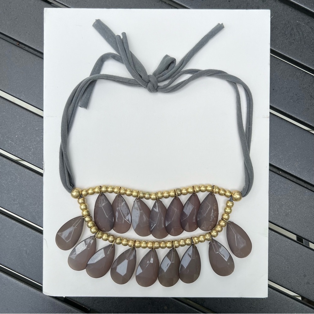 Double Layer Statement Necklace